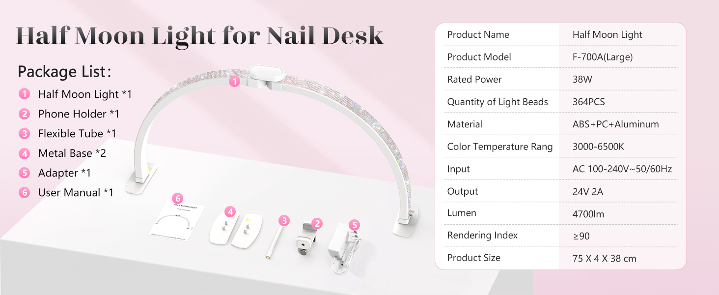 nail moon light