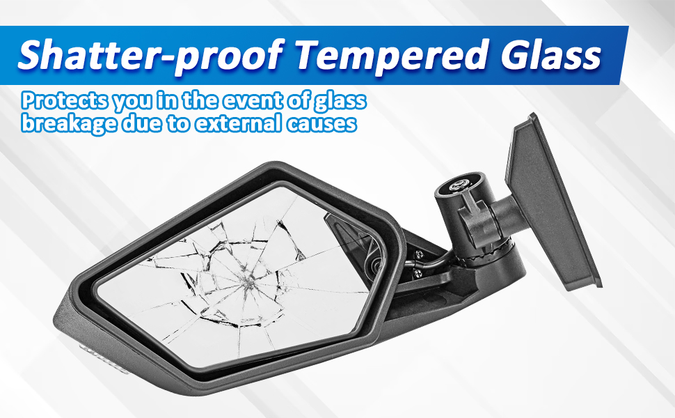Amazon.com: XJMOTO UTV 15'' Rear View Mirror Center Convex