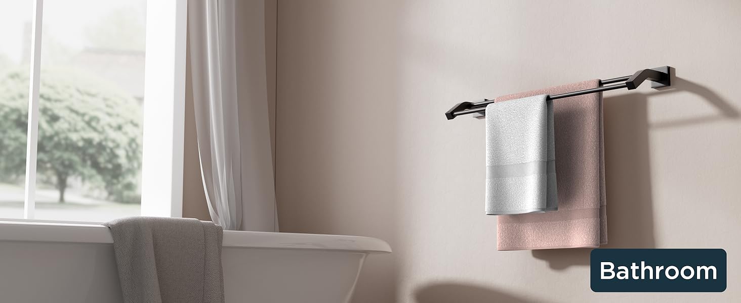 bathroom towel rack