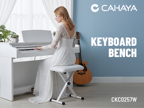 Amazon.com: CAHAYA Piano Bench X-Style Adjustable Height Keyboard