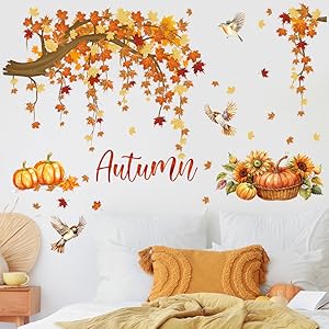 fall maple tree wall decals