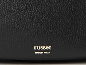 ラシット ハーフムーン　ワンショルダーバッグ　ブラック　金具ゴールド russet（ラシット）の「【WEB限定】ハーフムーンワンショルダー
