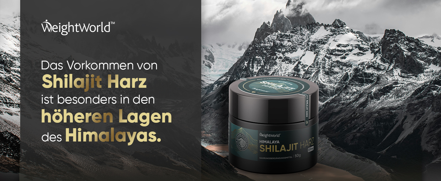 " Shilajit wird in hochgelegenen Gebirgsregionen wie dem Himalaya gefunden und entsteht "