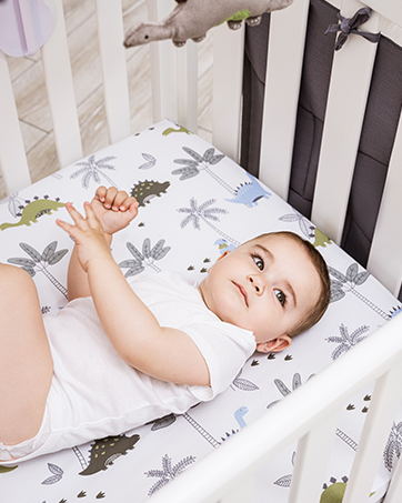 dinosaur crib fitted sheets