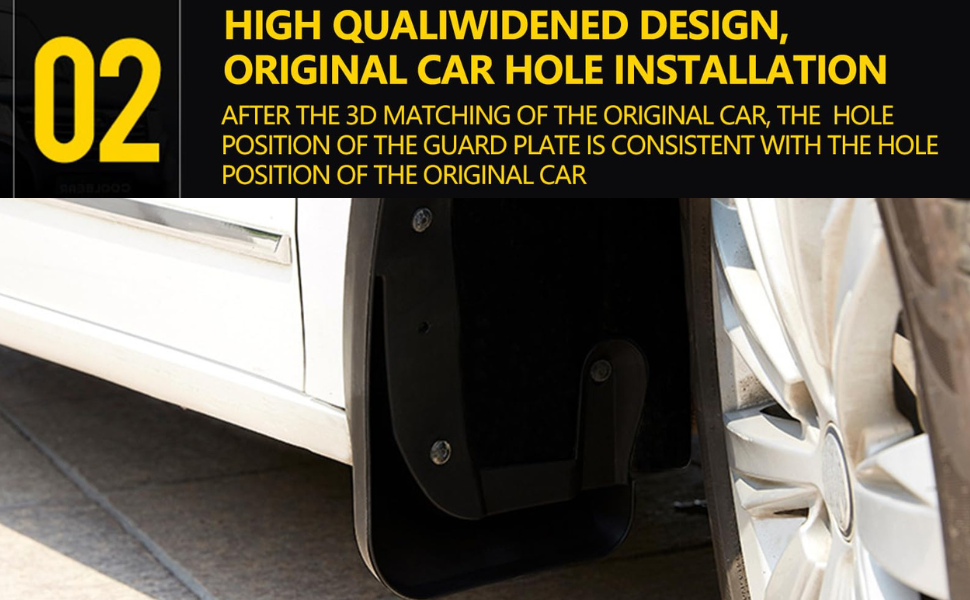 Mudflap for Tata Nexon with Screws Original Car Hole Installation