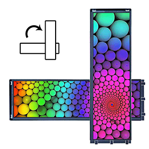 Portrait mode or landscape mode