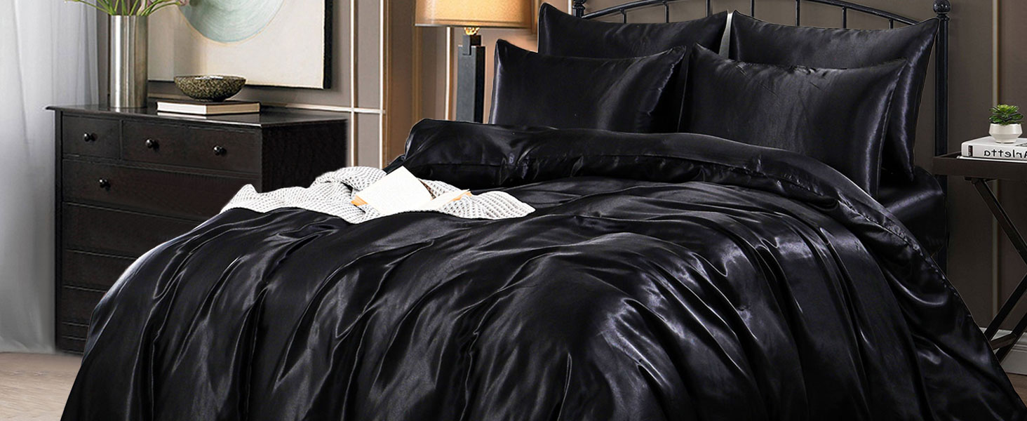 Satin Silk 6 PCS Duvet Cover