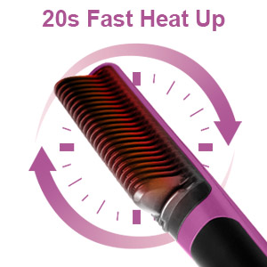 Fast Heating Hair Straightener Brush