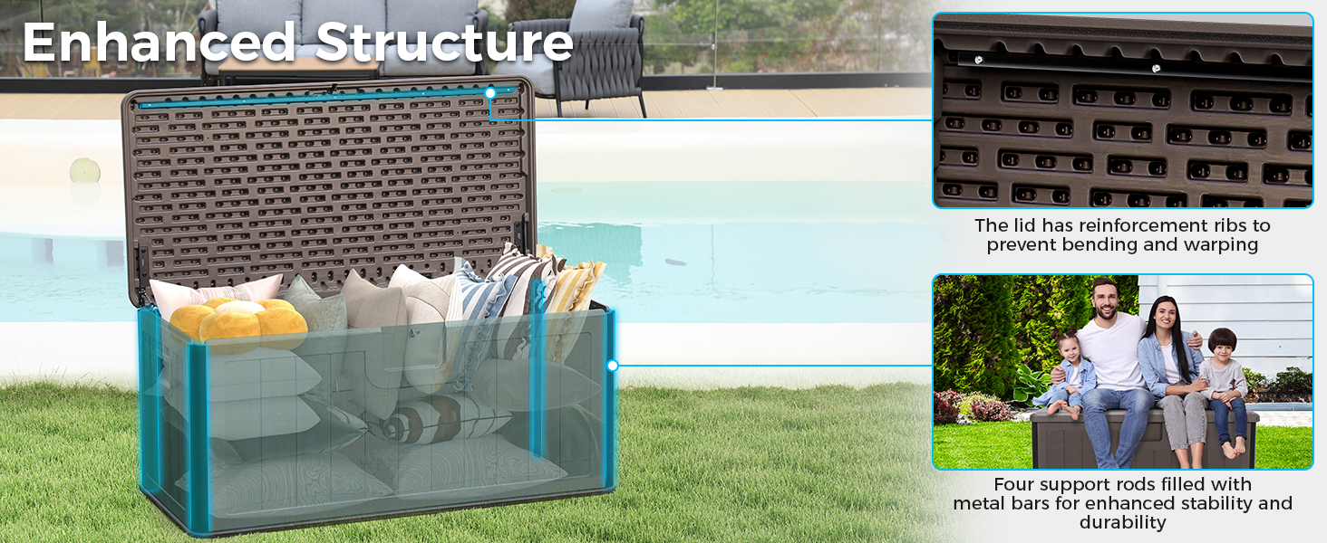 outdoor storage box deck box patio storage box outside storage box waterproof