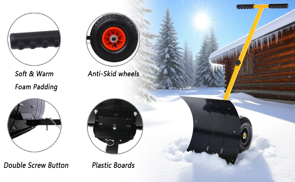 Snow Shovel with Wheels
