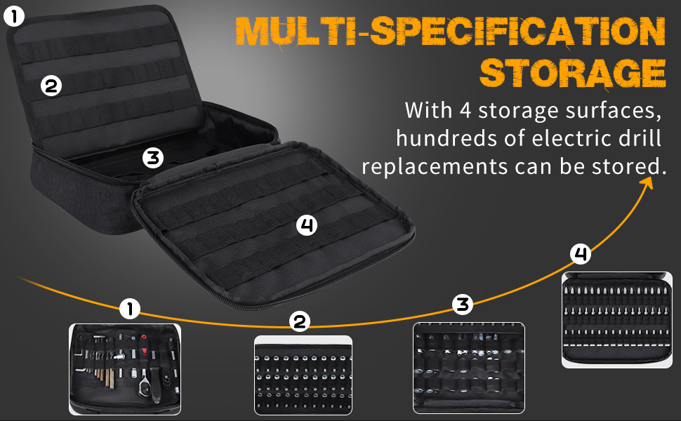 LOTCAIN 138 Hole Portable Socket Organizer, Drill Bit Organizer Drill