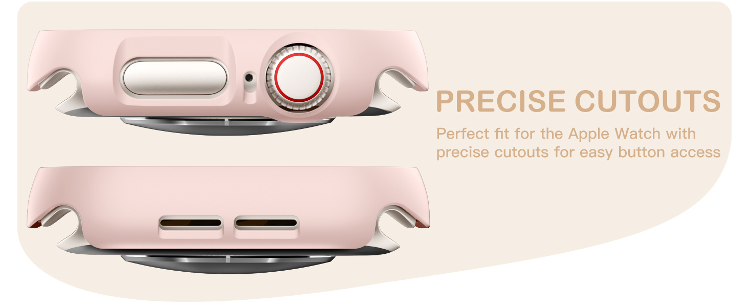 Perfect fit for the Apple Watch with precise cutouts for easy button access