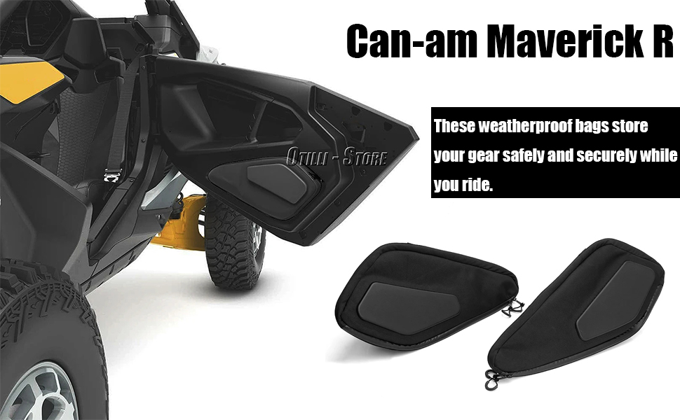 CAN-AM PRO GEAR BAG H／M OS BLACK／NOIR Amazon.com: New Lower Door Bags Fits for Can-am Maverick R