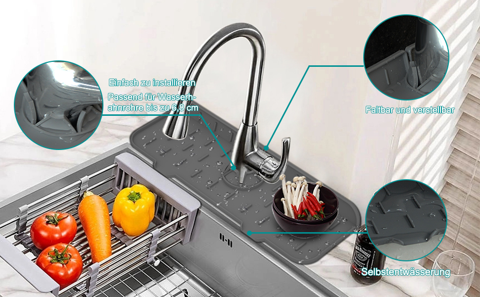 sink faucet mat