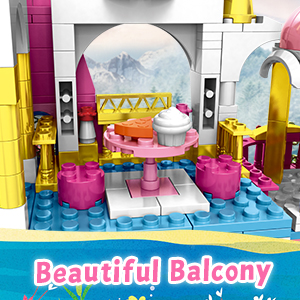 Castle STEM Building Toys, 1000 PCS Building Sets for Girls