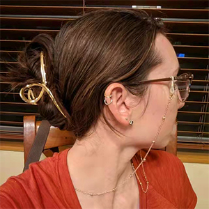 gold hair clip