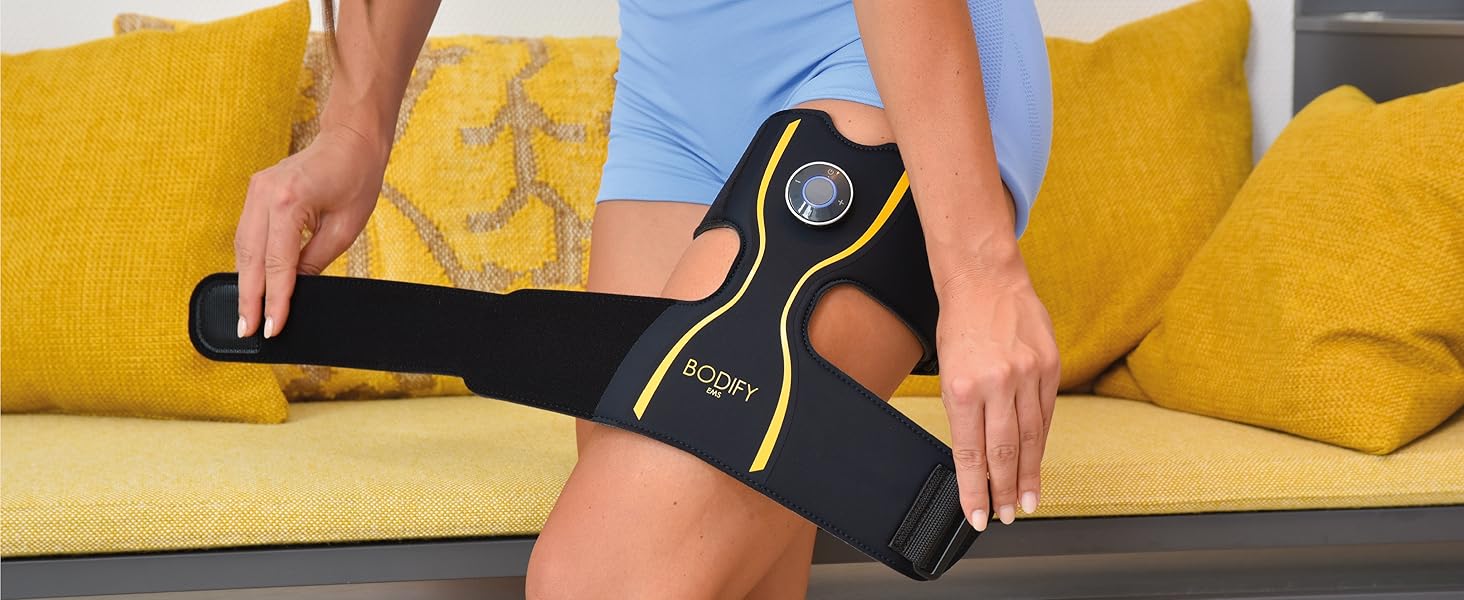 Bein trainer Pro für gezieltes EMS Beintraining für Zuhause Bein Gerät bodyfit trainer Pro fitness