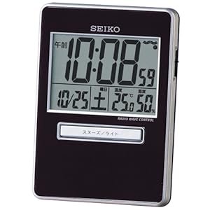 Amazon.co.jp: セイコー クロック 目覚まし時計 トラベラ 電波