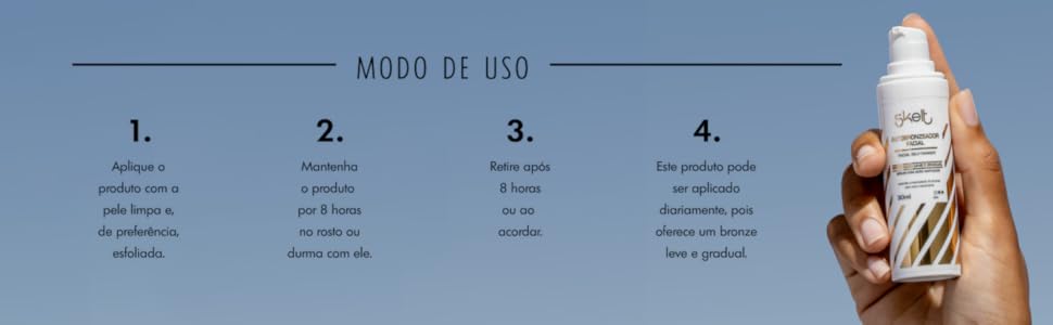 Mantenha o produto por 8 horas no rosto