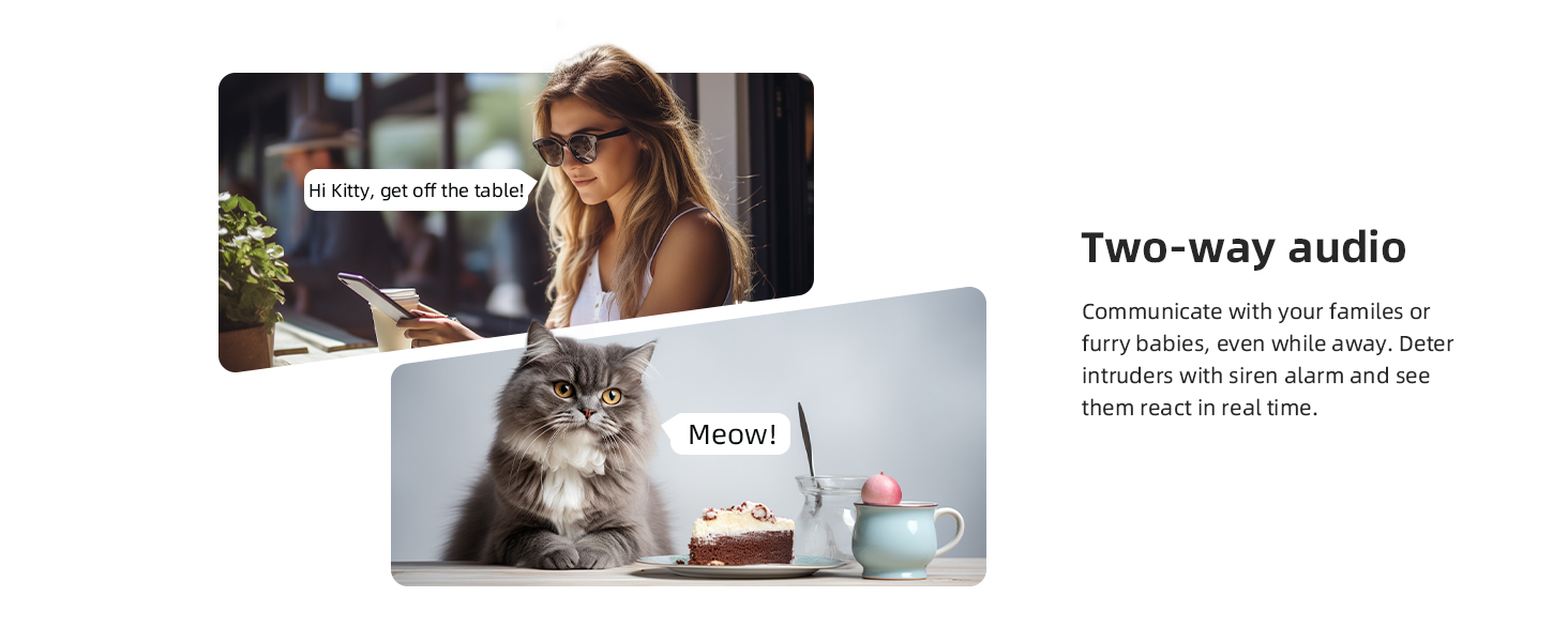 indoor camera with two way audio