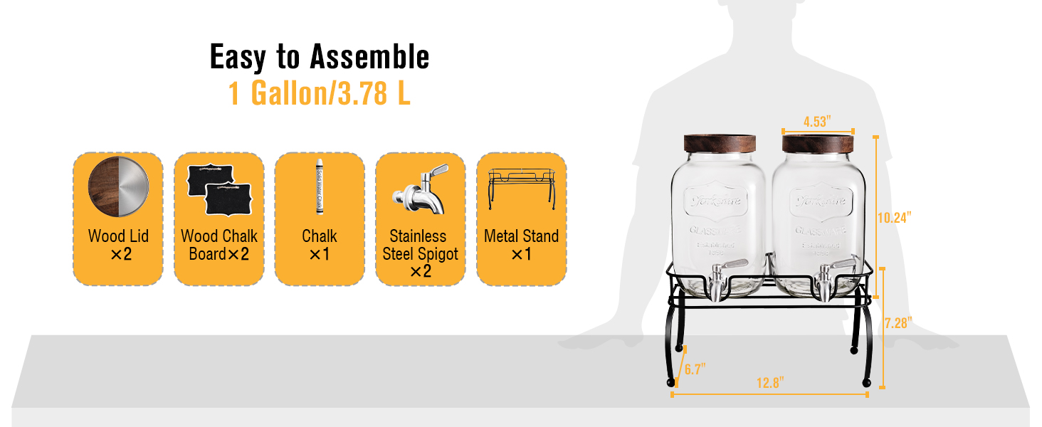 1 gallon drink dispenser