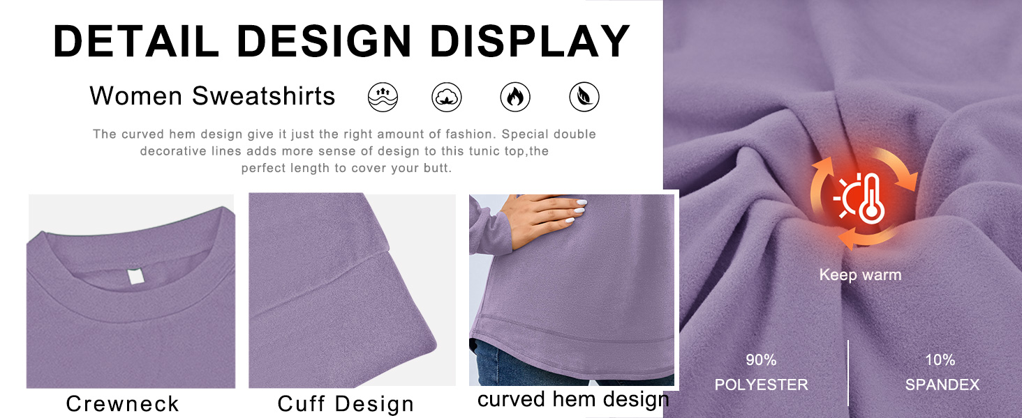 womens crew neck sweatshirt