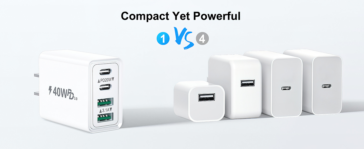 usb and usb c charging block