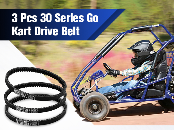Amazon.com: 3 Pcs 30 Series Go Kart Drive Belt for Manco