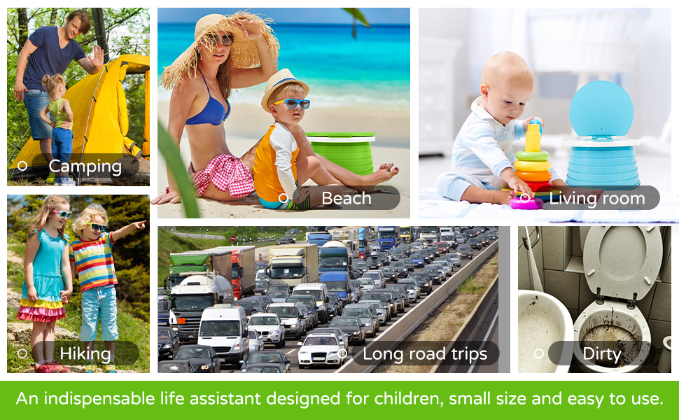 Portable Potty for Toddler Travel Potties Foldable