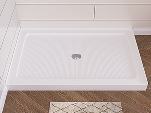 fcrb shower slide 28㎝ white vidaXL Rectangular Shower Base Tray with Low Threshold – ABS