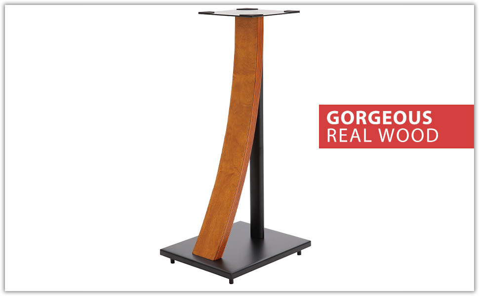 Eximus Bookshelf Speaker Floor Stand Cherry Color