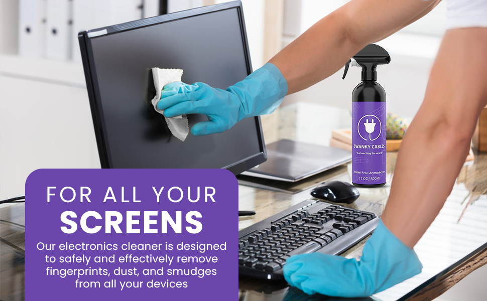 Swanky Computer Screen Cleaner Kit Set of 2 Electronic
