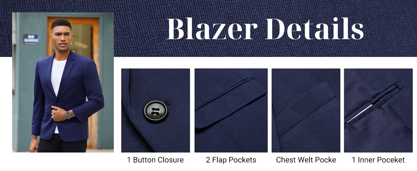 COOFANDY Men's Blazer Casual Slim Fit Sport Coats
