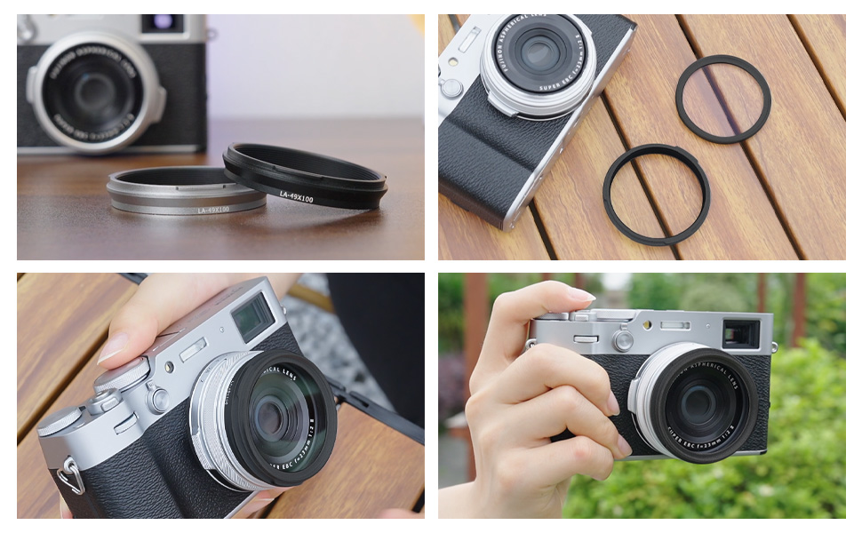 Amazon.co.jp: 49mm Metal Lens Adapter for Fujifilm Fuji