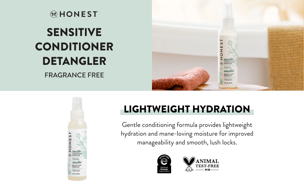Sensitive Conditioner Detangler - Fragrance Free. Lightweight Hydration.
