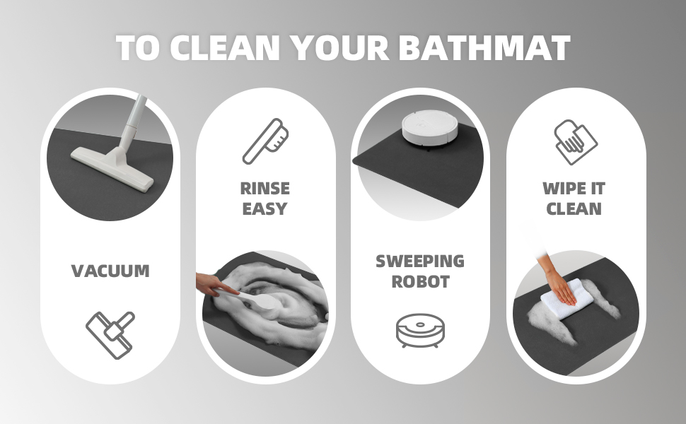 Color G Diatomaceous Bath Mat Quick Dry 40x60cm, Bathroom Mat Non Slip