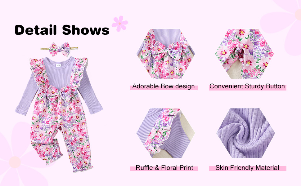 baby girls one piece jumpsuit