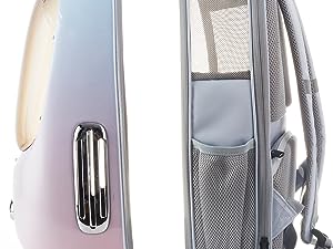 PETKIT Cat Backpack Carrier Bag with Inbuilt Fan & Light, Ventilated Cat Bubble Backpack for Cat Puppy Up to 8KG, Airline Approved, Padded and Lightweight for Travel Hiking Walking Camping, Green 25 petkit pet backpack carrier for cats and dogs