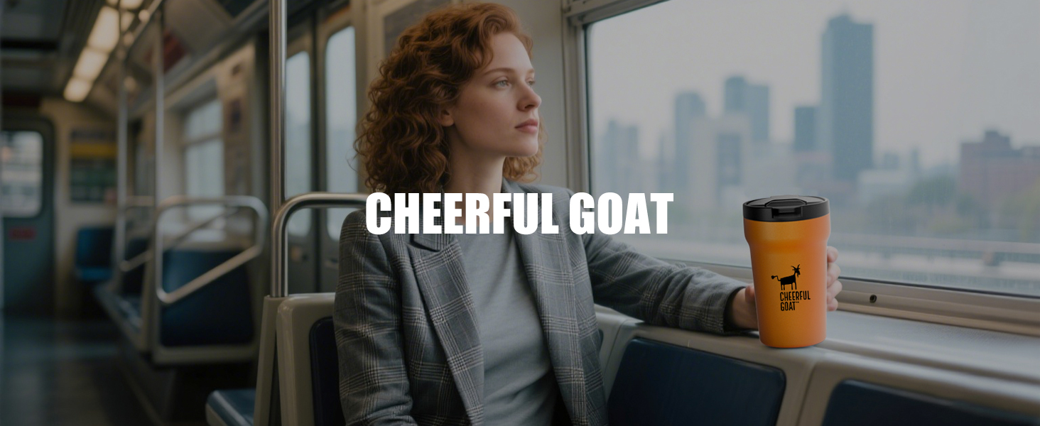 stainless steel coffee tumbler with ceramic liner，insulated coffee mug with lid for travel