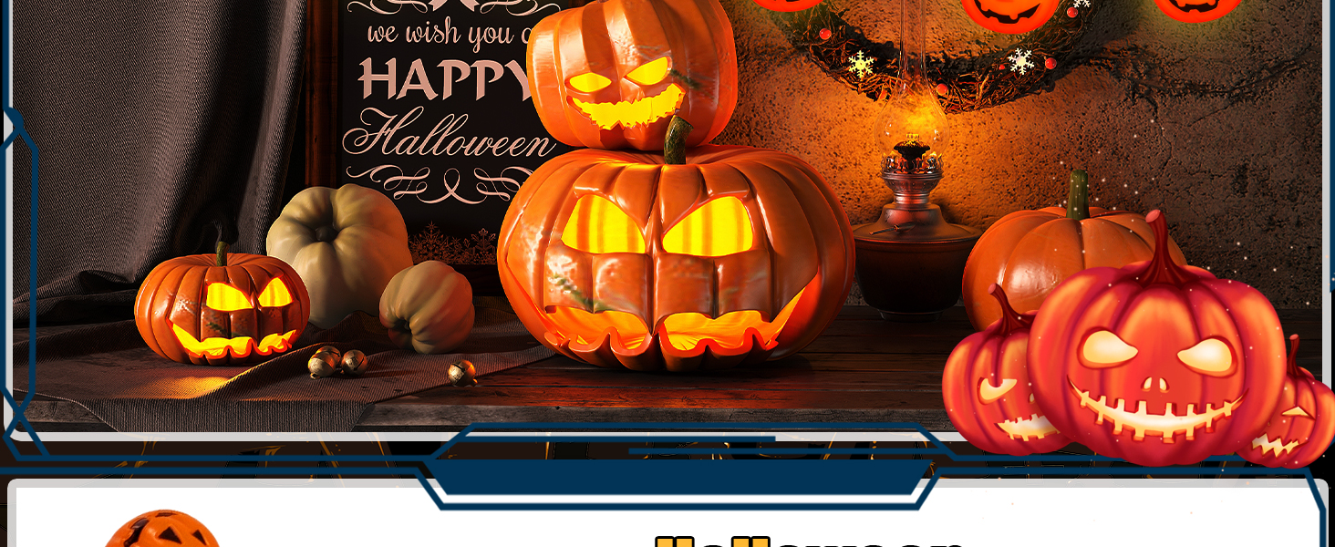 halloween pumpkin lights
