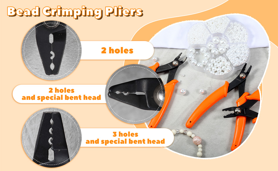 LEONTOOL Mini Bead Crimping Pliers 5 Inches Bead Crimper
