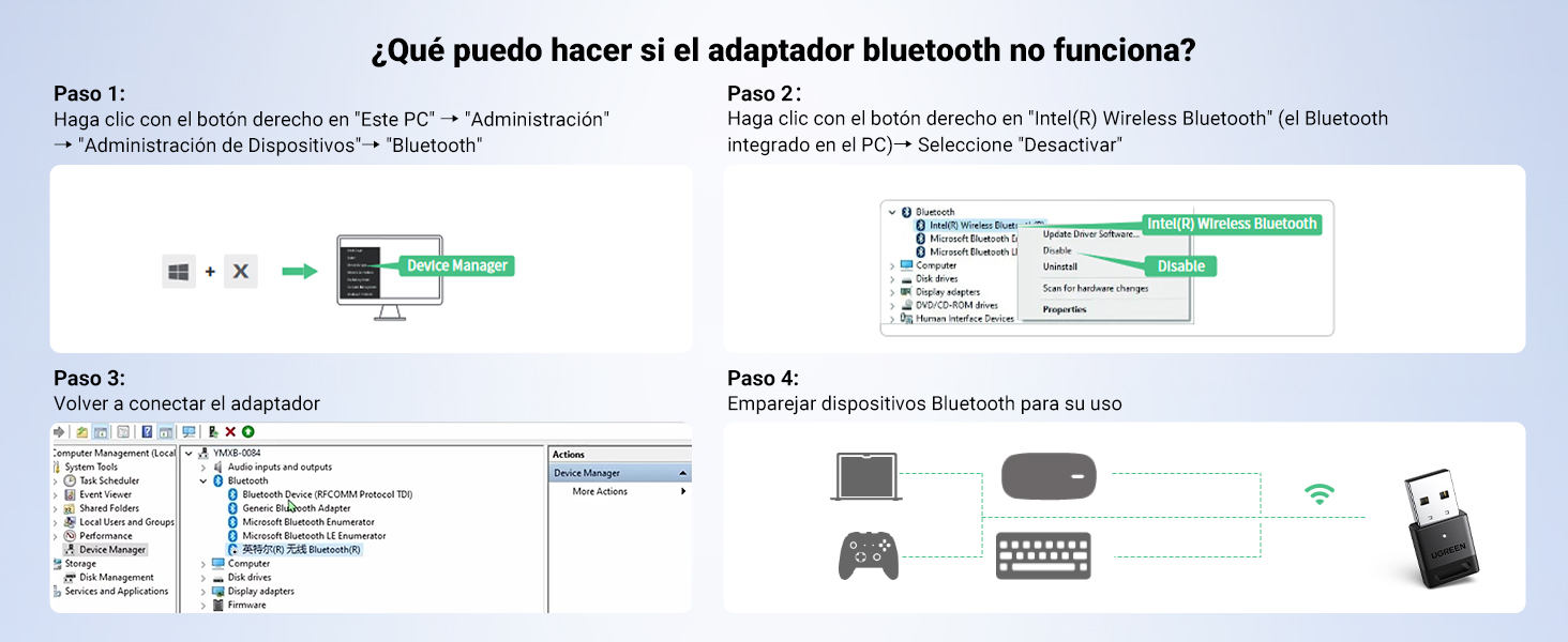 Adaptador Bluetooth USB