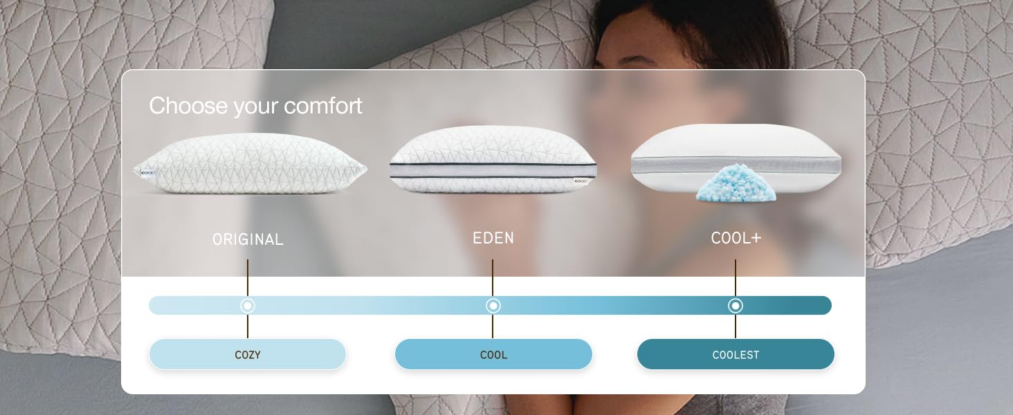 coop sleep goods adjustable memory foam pillow original pillow soft plush medium firm side sleeper