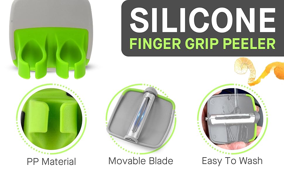 Fingers Grip Palm Peeler for Fruit & Vegetable, Comfortable