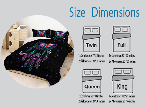 Amazon.com: HOSIMA Dream Catcher Tween Bedding Sets for