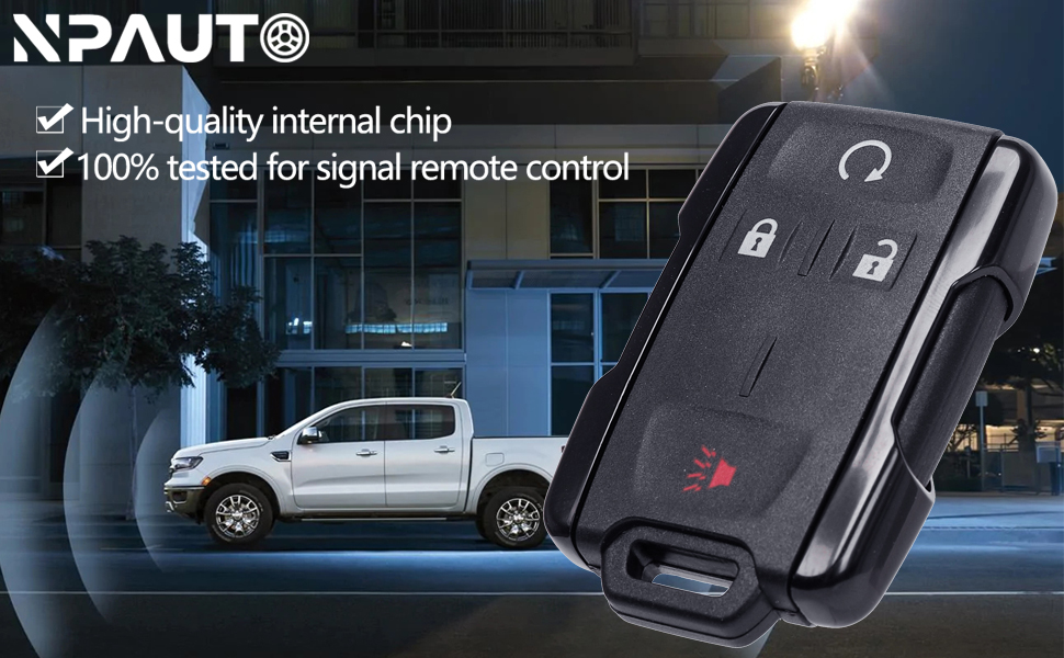 NPAUTO Key Fob Fits for Chevy Silverado GMC Sierra 1500
