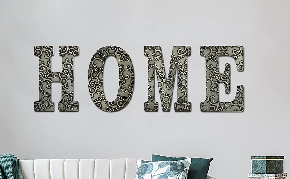 COLLECTIVE HOME Metal Letters for Wall Decor, 13.75