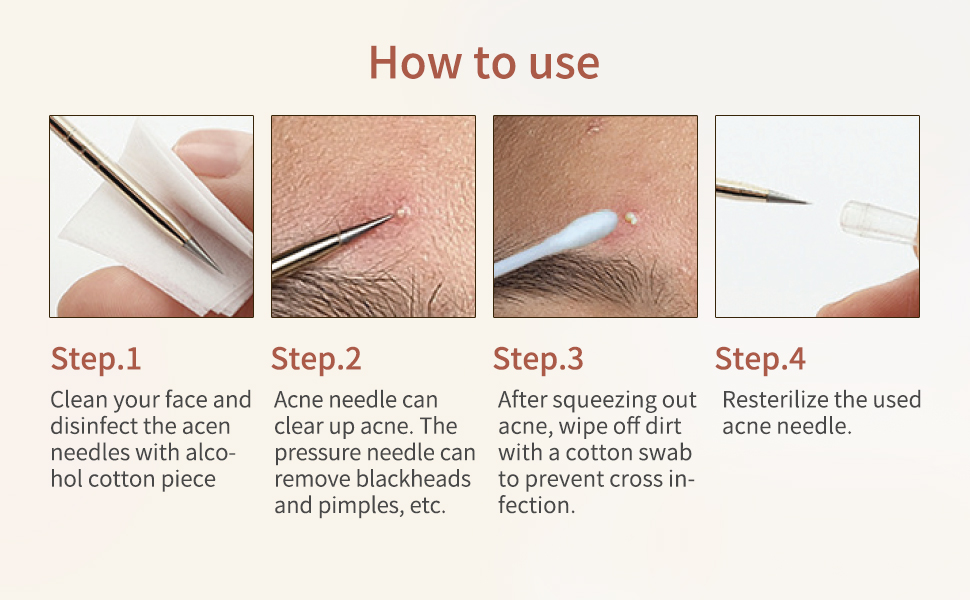 GERY Acne Needles blackhead remover tool