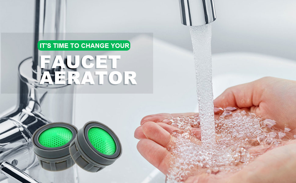 12 Pieces Faucet Aerators Water Tap Aerators Faucet Flow Restrictor Replacement Parts Insert