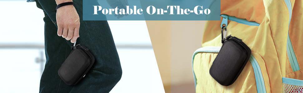 portable on-the-go asthma inhaler case